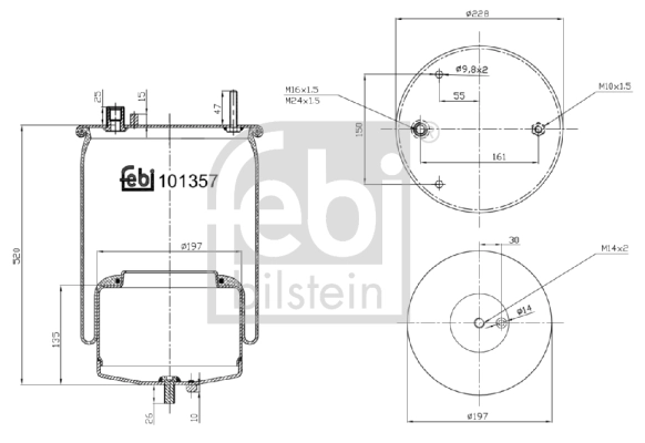 Bellow, air suspension